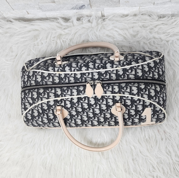 Auth Christian Dior Boston Bowling bag Diorissimo Girly Chic#1 Trotter Bag - Picture 5 of 17